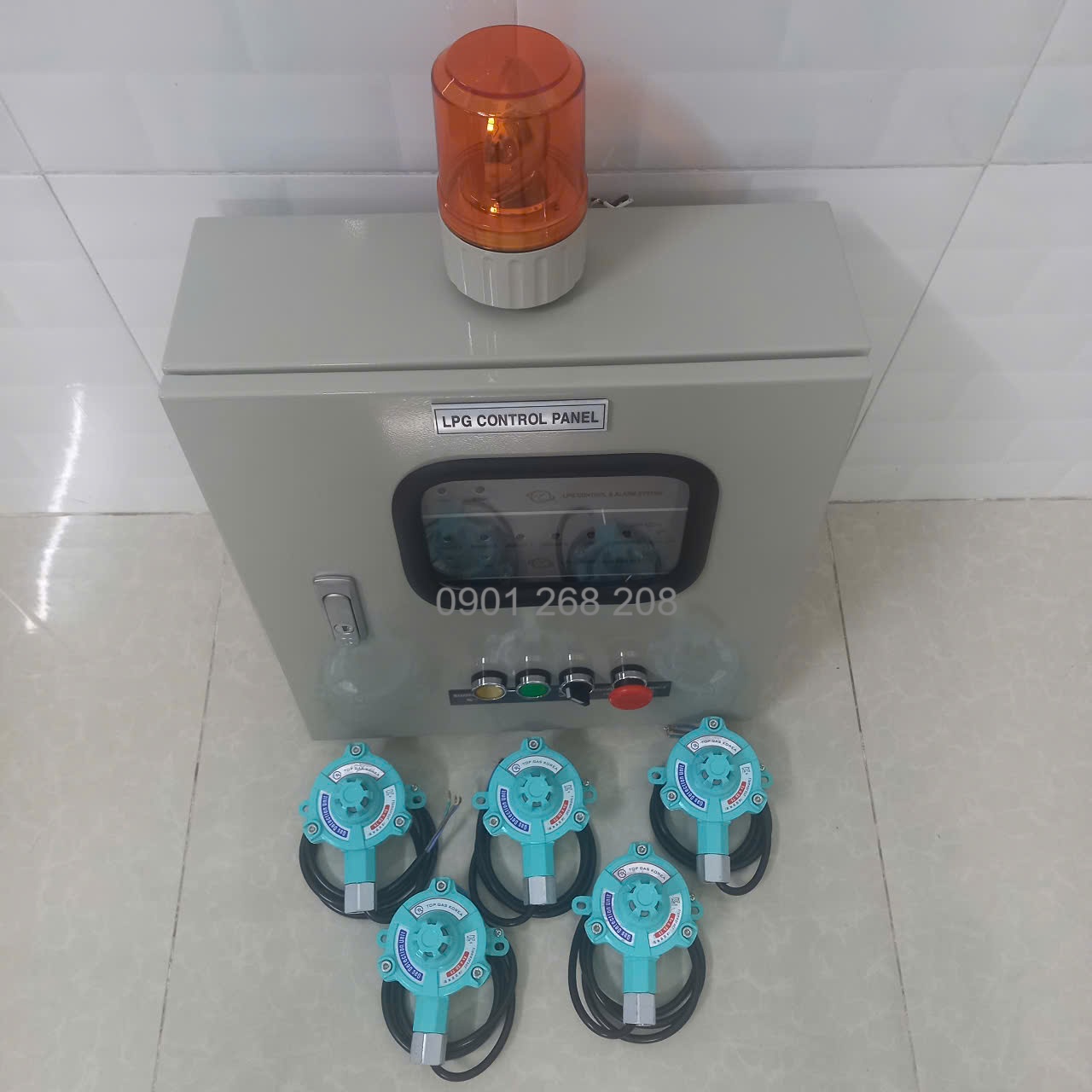 Tủ báo rò gas 5 kênh đầu dò phòng nổ Topgas EA-100